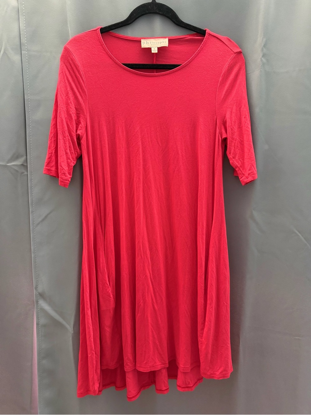 Philosophy Hot Pink Midi Swing Dress